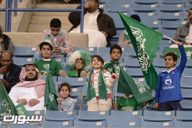 الجمهور في مباراة السعودية و قطر