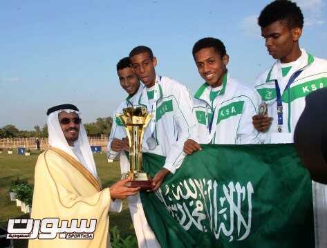 المنتخب السعودي حامل لقب البطولة السابقة
