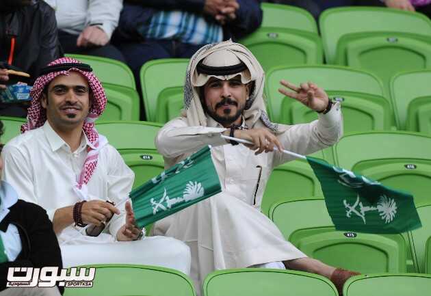 صور مباراة السعودية و أوزباكستان