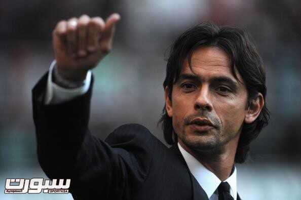 MILAN, ITALY - AUGUST 29:  Filippo Inzaghi of AC Milan attends during the Serie A match between AC Milan and Inter Milan at Stadio Giuseppe Meazza on August 29, 2009 in Milan, Italy.  (Photo by Valerio Pennicino/Getty Images)