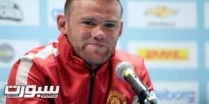Manchester United's Wayne Rooney answers questions at a news conference in Goteborg August 7, 2012. Manchester United will play Barcelona in a friendly soccer match on Wednesday.   REUTERS/Patrick Sorquist/Scanpix (SWEDEN - Tags: SPORT SOCCER) THIS IMAGE HAS BEEN SUPPLIED BY A THIRD PARTY. IT IS DISTRIBUTED, EXACTLY AS RECEIVED BY REUTERS, AS A SERVICE TO CLIENTS. SWEDEN OUT. NO COMMERCIAL OR EDITORIAL SALES IN SWEDEN