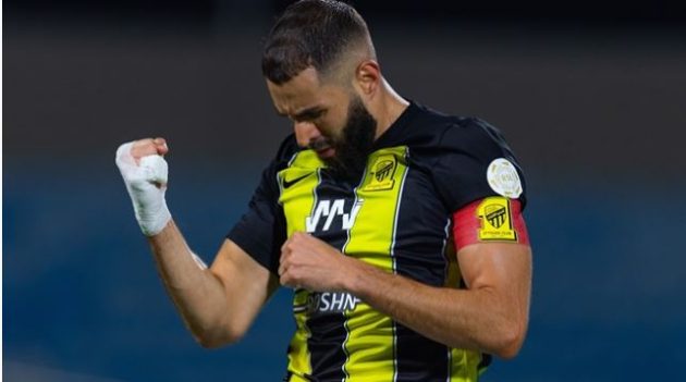 بنزيما يغيب عن تدريبات الاتحاد