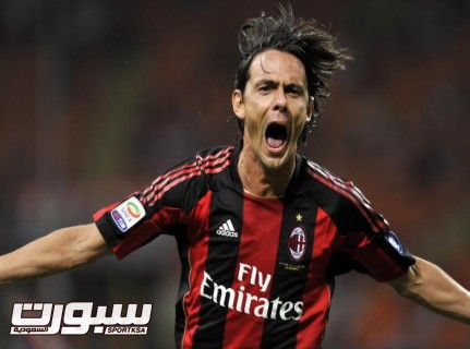 AC Milan's forward Filippo Inzaghi celeb