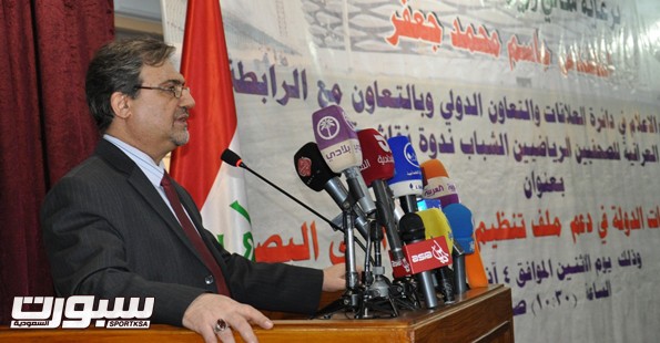 وزير الرياضة العراقي جاسم جعفر