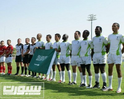 فريق الرقبي السعودي خلال مشاركته في بطولة سابقة
